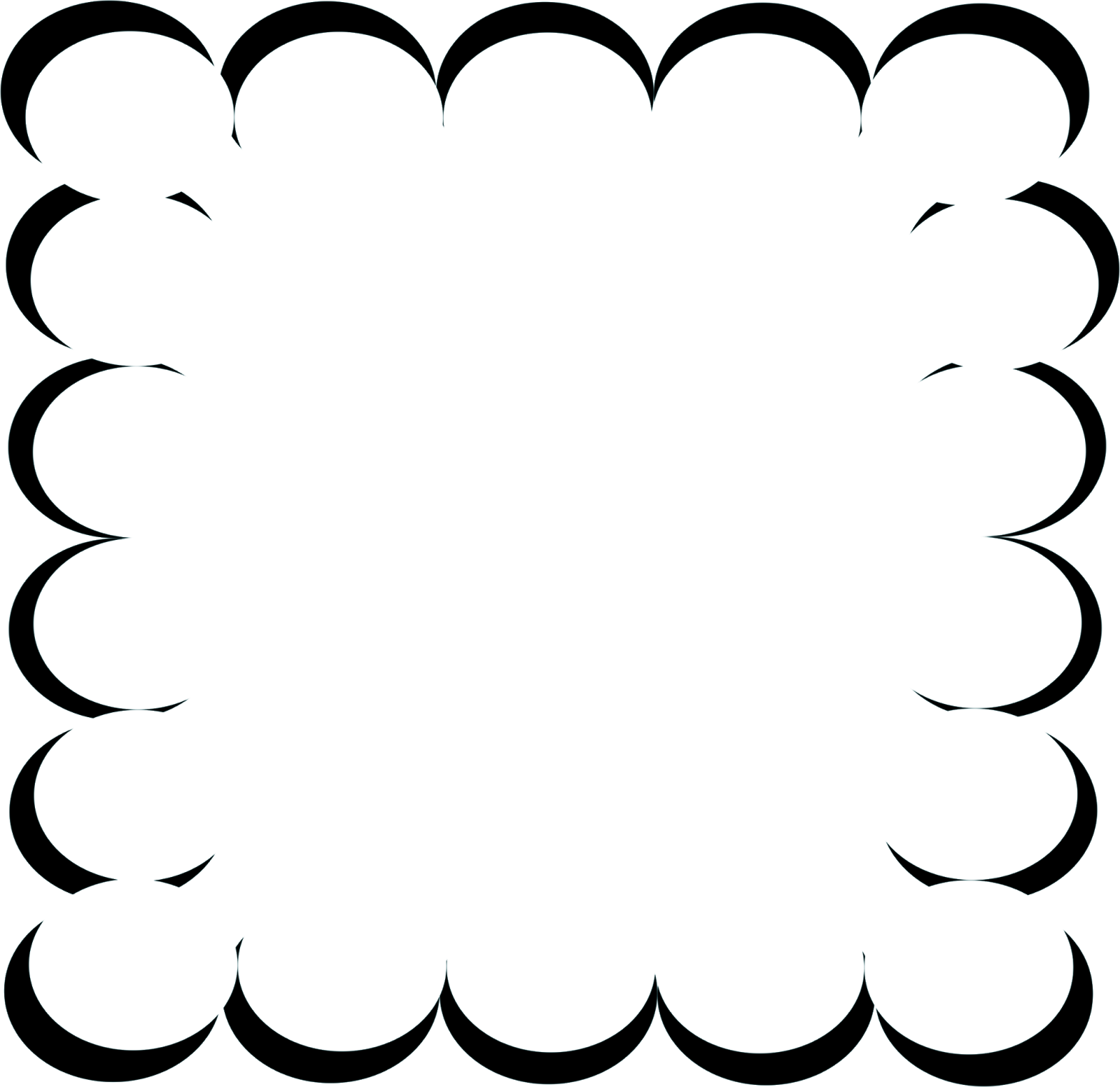 Scalloped Whisp Frame Scrapgraphicsdotcom - Circle (1600x1552), Png Download