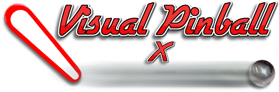 Vp Logo X - Visual Pinball Logo Png (1091x537), Png Download