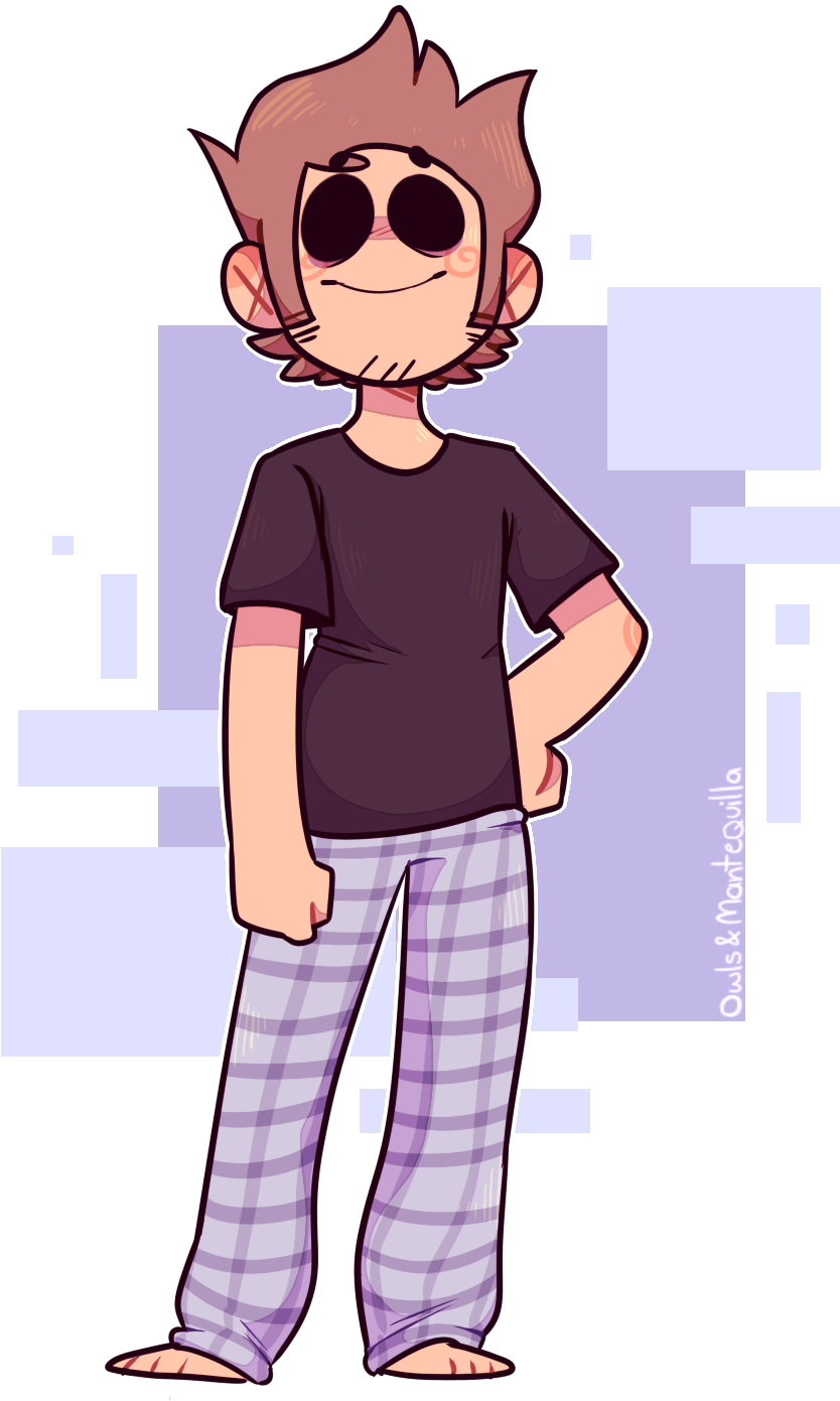 Tom Pajamas Eddsworld (887x1424), Png Download