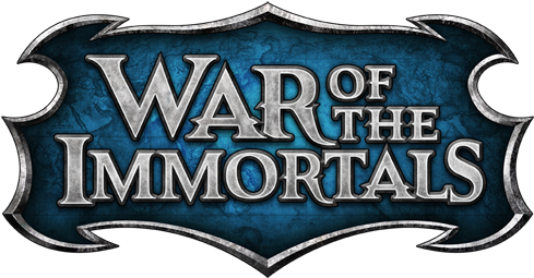 War Of The Immortals Logo (612x340), Png Download