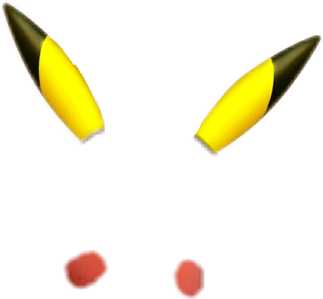 Pokemon Pikachu Efeitos Snapchat - Snapchat Pikachu Filter Png (459x425), Png Download