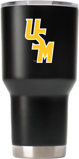Southern Miss 30 Oz Black Usm Tumbler - Cup (585x750), Png Download