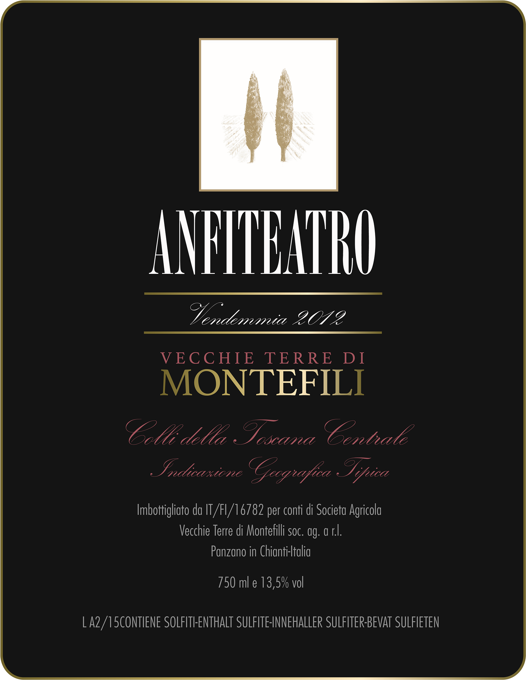 Label Design For A Toscana Wine Brand, Montefili - Label (1920x2715), Png Download