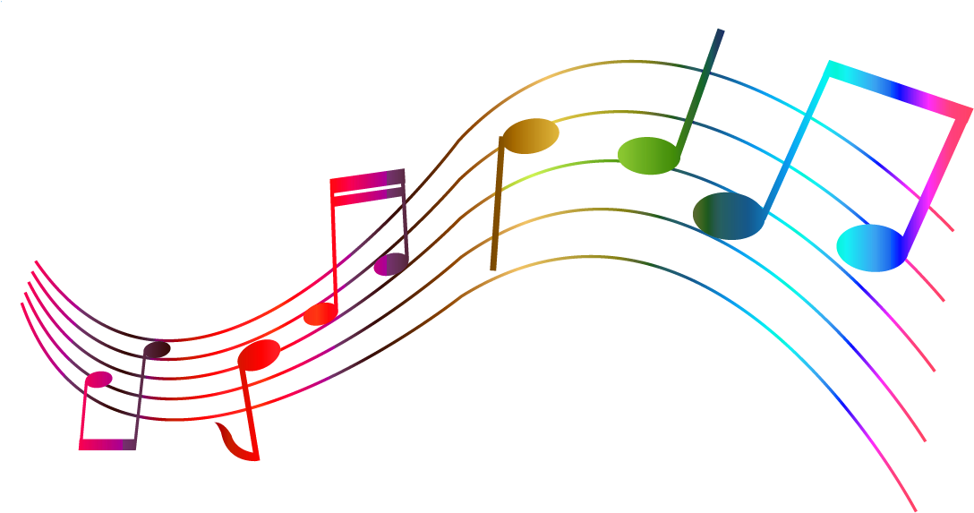 Colorful musical notes on transparent background PNG Similar PNG