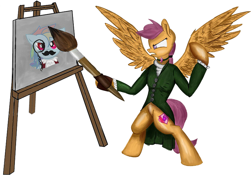 Athlete-grizzle, Bipedal, Easel, Facial Hair, Hoof - Cartoon (887x692), Png Download