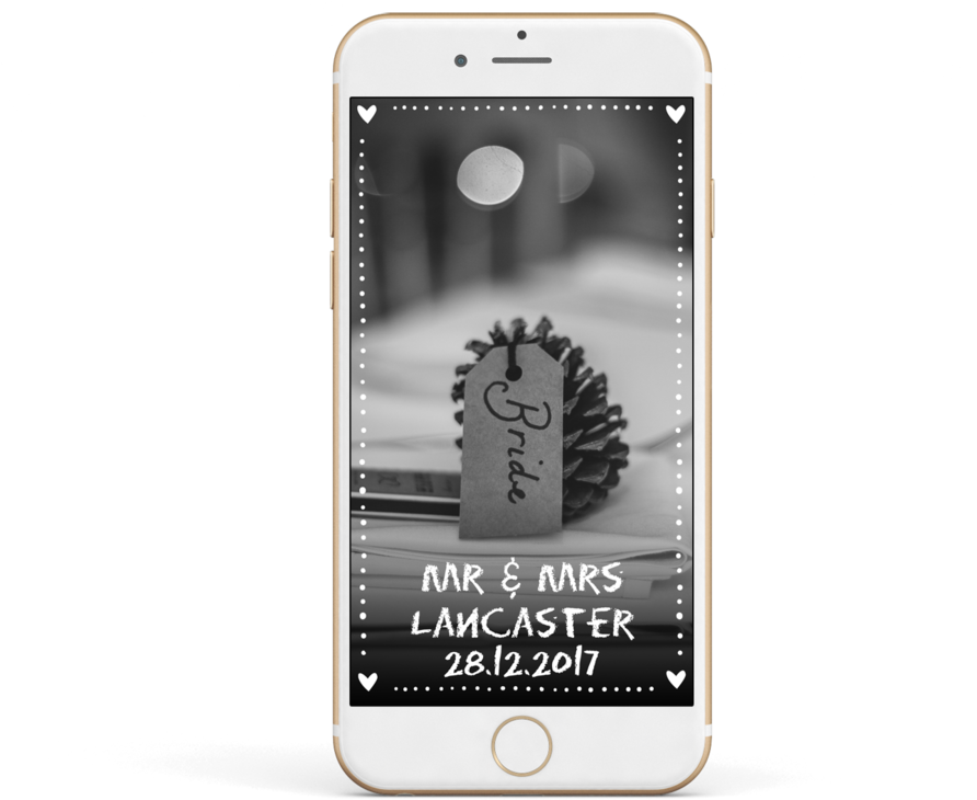 Snapchat Wedding Filter (1000x738), Png Download