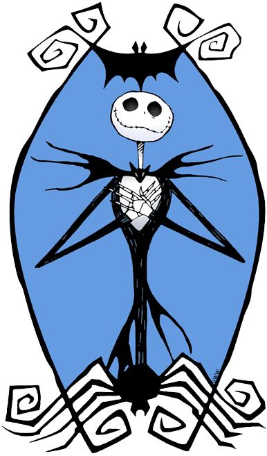 Nightmare Before Christmas Characters Jack (386x657), Png Download