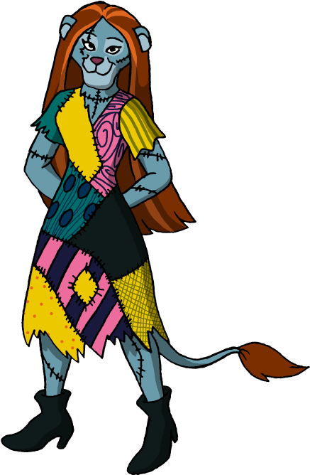 Rae As Sally From The Nightmare Before Christmas By - Sally Nightmare Before Christmas Cartoon (460x696), Png Download