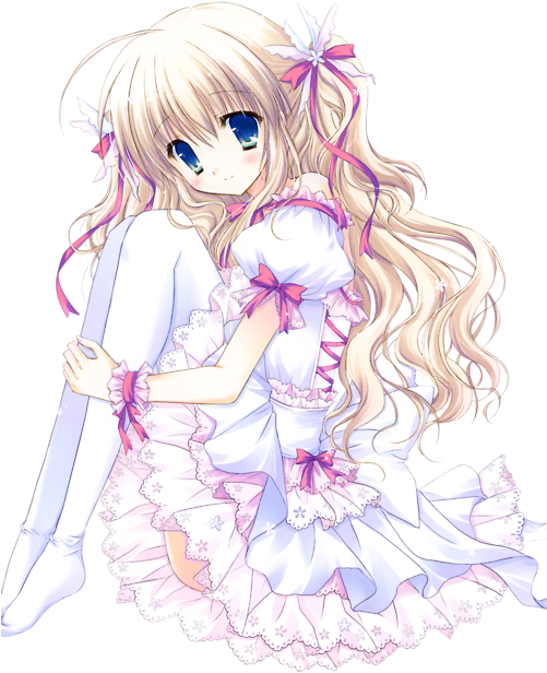 Kawaii Anime Images Momo-chan Wallpaper And Background - Cute Kawaii Anime Blonde Girl (500x657), Png Download