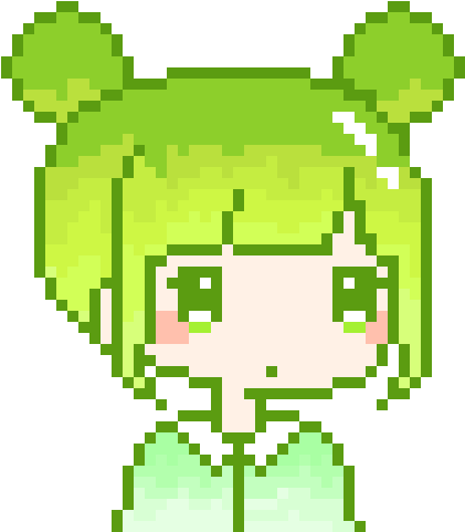 Kawaii Girl - Kawaii Pixel Art Png (510x520), Png Download