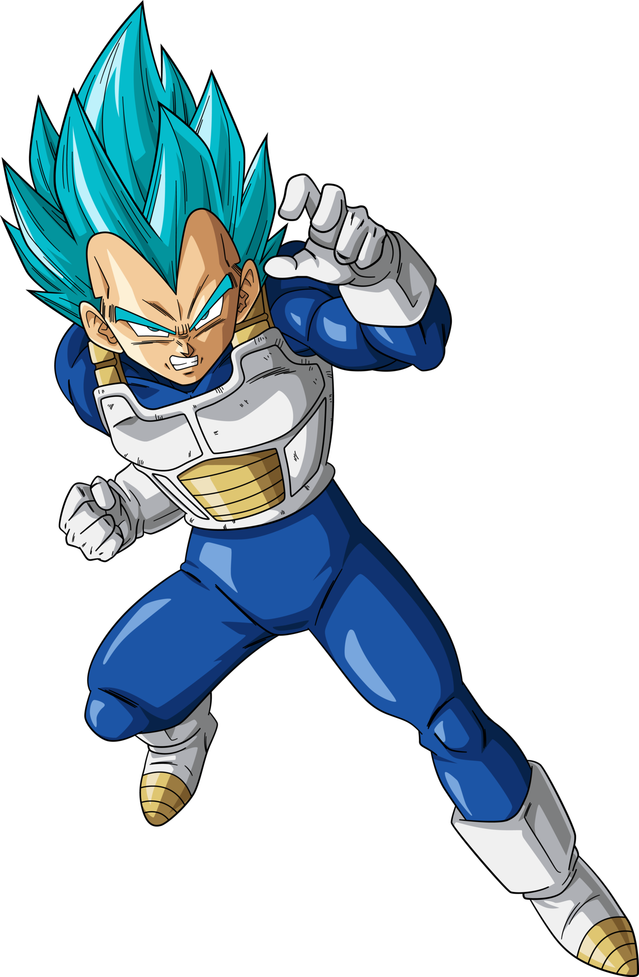 Vegeta Ssb By Rayzorblade - Vegeta Dragon Ball Png (723x1105), Png Download