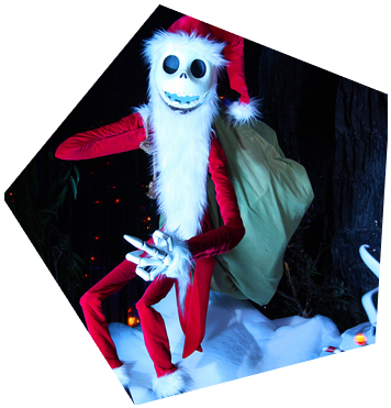 Santa Jack Skellington And Zero - Jack Skellington Christmas Iphone (362x375), Png Download