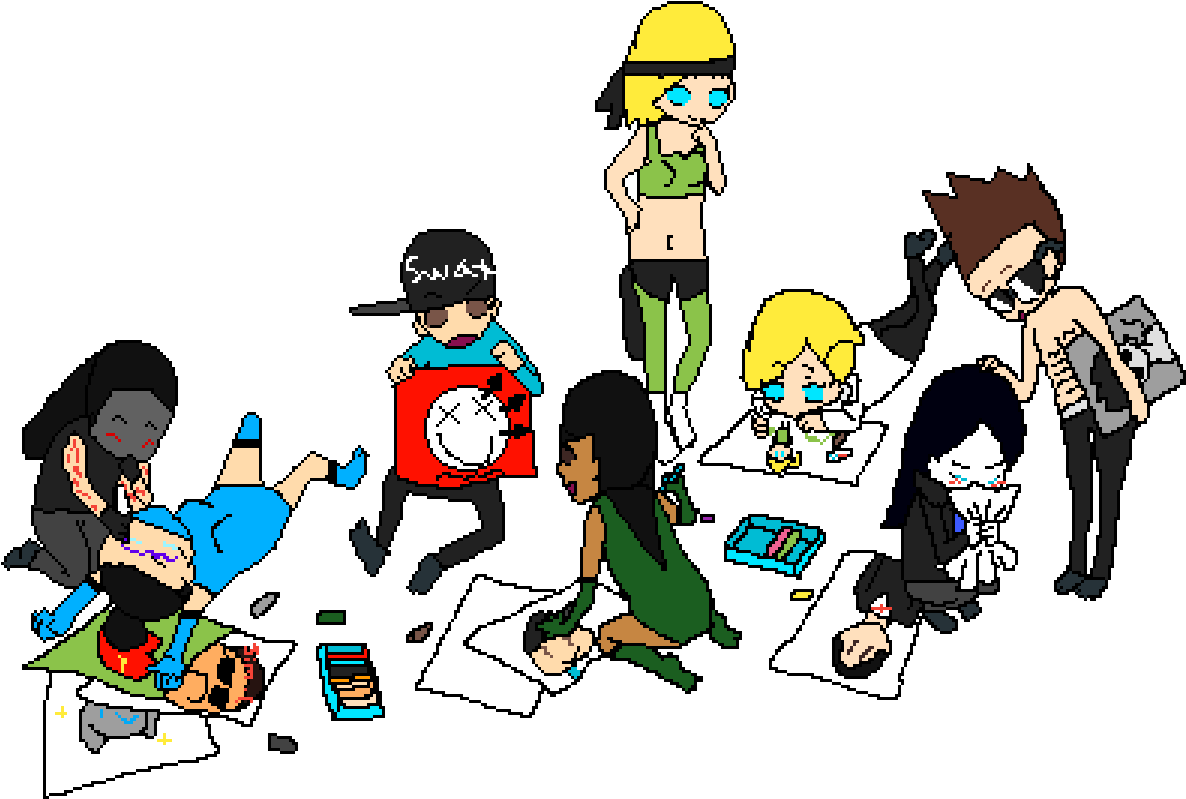 Some Of My Mortal Kombat Homies - Avengers Cute Draw (1200x840), Png Download