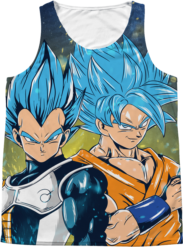 Goku & Vegeta Ssj Blue Smile - Super Saiyan Blue Smiling (1024x1024), Png Download