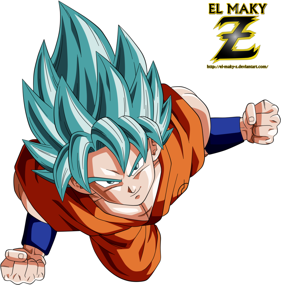 Goku Clipart Ssj God - Goku Super Saiyajin Dios Azul (1024x1080), Png Download