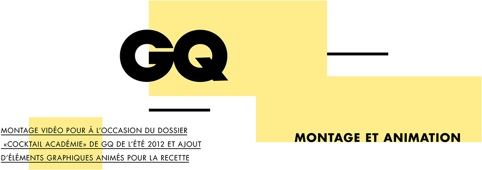 Gq - Realisation Video - Gq Bar (1200x387), Png Download