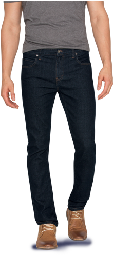 Slim Skinny - Eddie Bauer Dark Rinse (340x503), Png Download