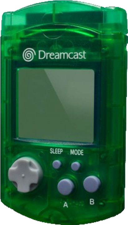 Sega Dreamcast Vmu Virtual Memory Unit [green] - Sega Dreamcast Green Visual Memory Unit Vmu (1000x1000), Png Download