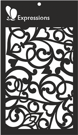 Expressions Craft Stencils Flourish - Home Door (470x470), Png Download
