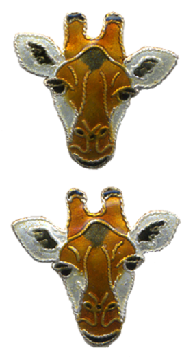 Er Giraffe Face Enamel - Jewellery (750x750), Png Download