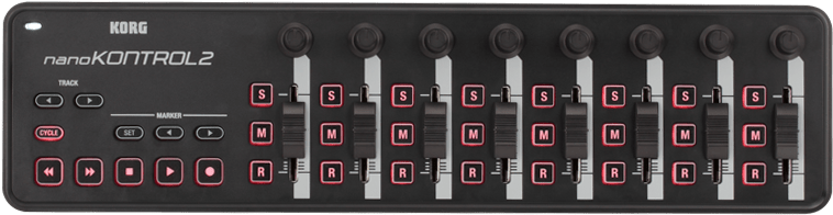 Korg Nanokontrol2 And Max - Korg Nanokontrol 2 Black (757x400), Png Download