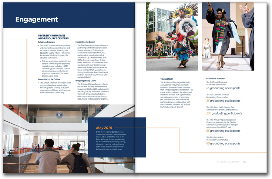 Csuf Student Affairs Annual Report - Graphic Design (1000x800), Png Download