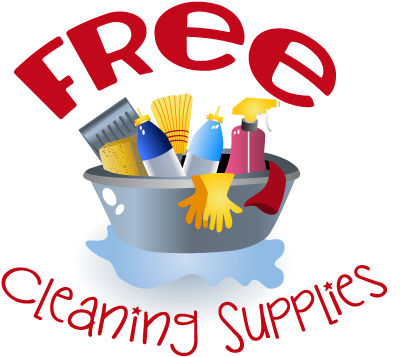 Cleaning Supplies Png - Cleaning Supplies Cartoon Png (437x386), Png Download