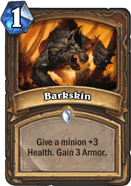Malfurion The Pestilent Hero - Barkskin Hearthstone (307x465), Png Download