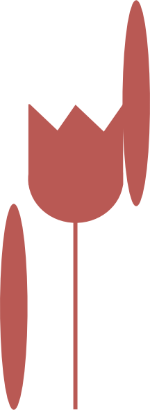 Red Tulip Clip Art At Clker (216x588), Png Download