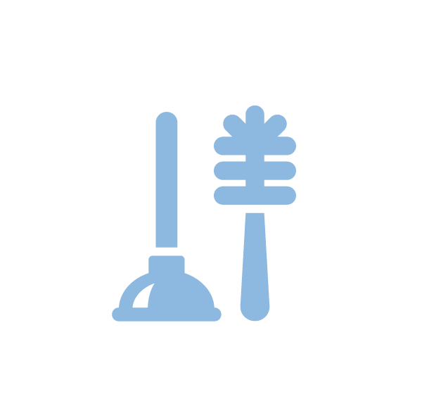 Facility Solutions - Cleaning Icons Bathroom (600x570), Png Download
