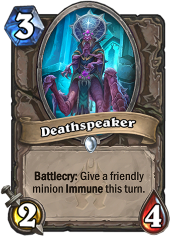 The Hunter Has Enough Deathrattle Minions To Make A - Deathspeaker Hearthstone (354x480), Png Download