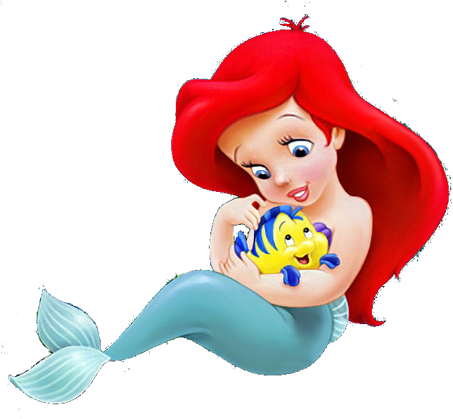 La Sirenita Bebe Png - Imagenes De La Sirenita Bebe (654x595), Png Download