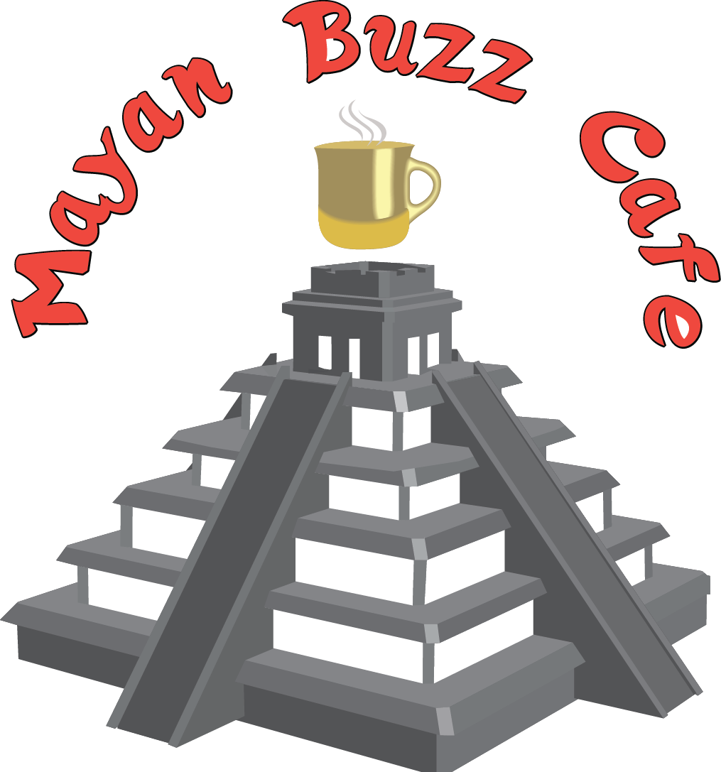 Cropped Mayan Buzz Logo 1 - Mayan Buzz Cafe (1015x1087), Png Download