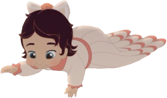 Melody Bebé - La Sirenita Melody Bebe (574x338), Png Download