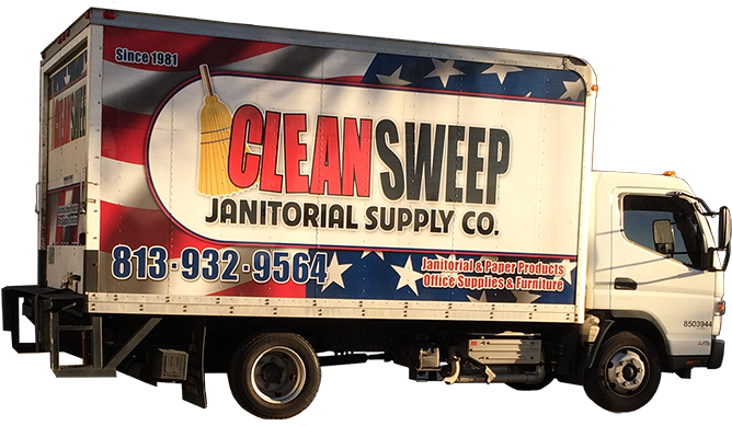 Clean Sweep Supply Truck - Tilt Your Screen Back (682x390), Png Download
