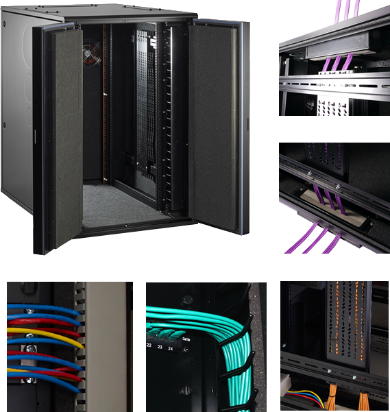 Ucoustic Edge 9210i Soundproof Server Cabinet Sensor - Best In Class (569x601), Png Download