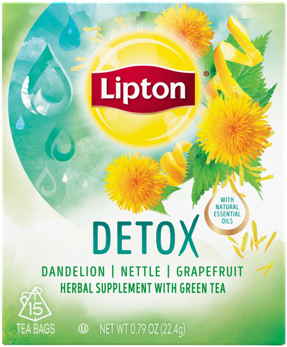 Lipton Detox Tea (749x750), Png Download