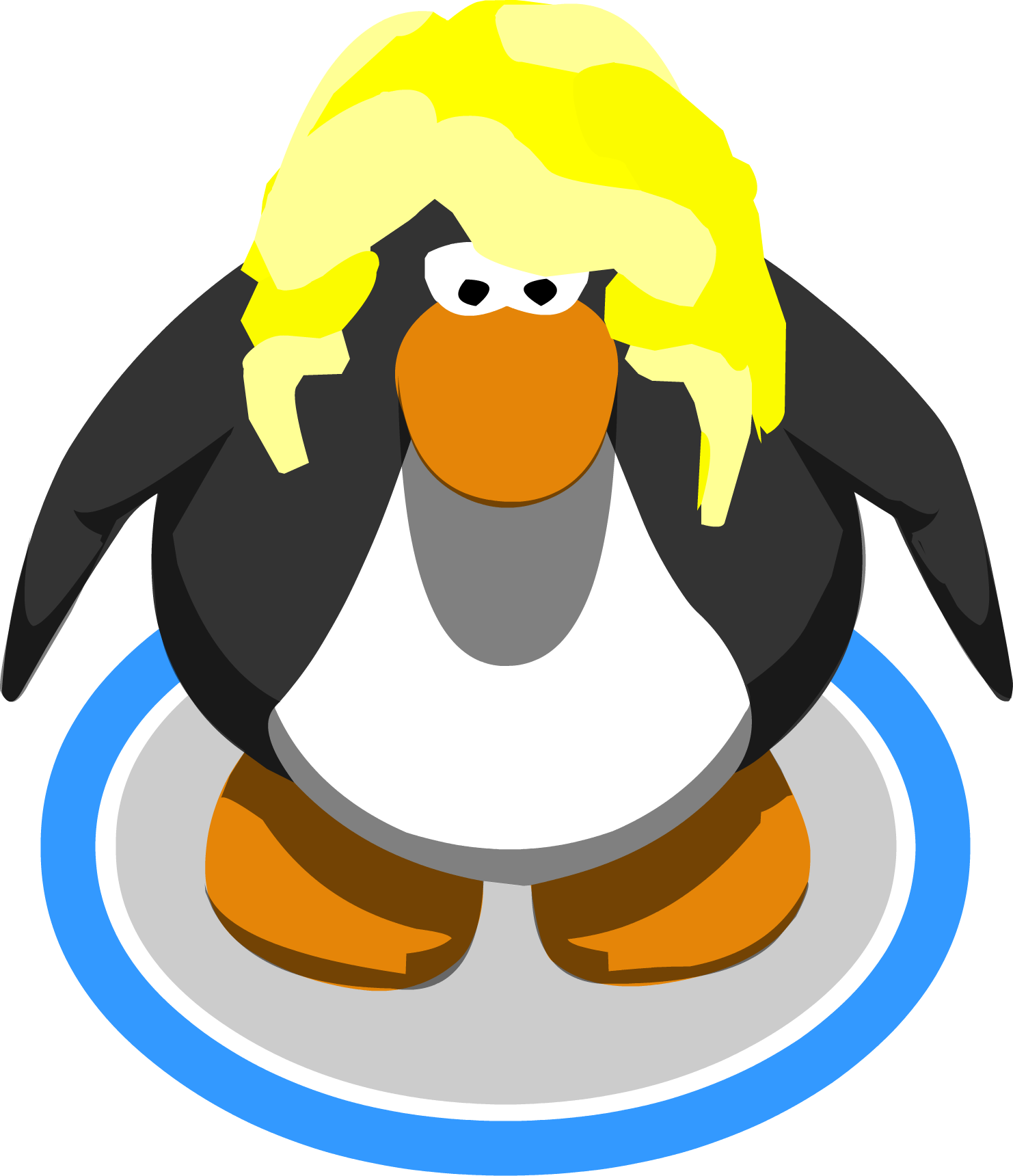 Clothing Sprites 1375 Worn - Club Penguin Blue Penguin (1482x1720), Png Download