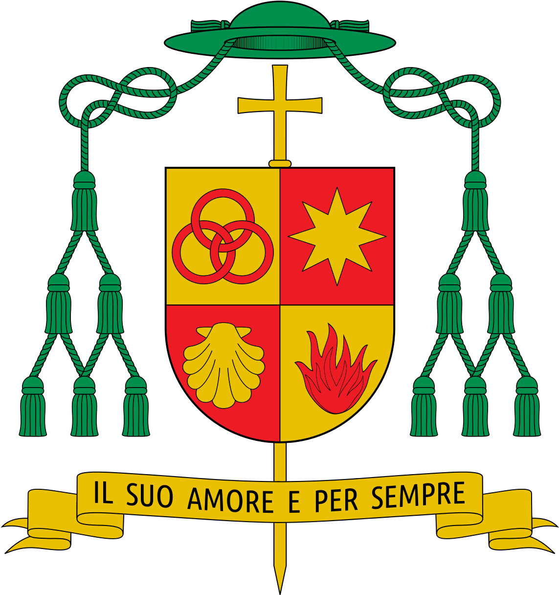 Coat Of Arms Of Paolo Urso - Coat Of Arms Bishop (1150x1226), Png Download