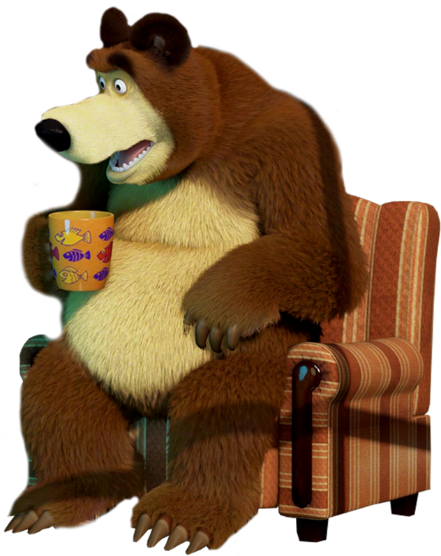 Tag Png Da Masha Eo Urso - Sillon De Masha Y El Oso (647x800), Png Download