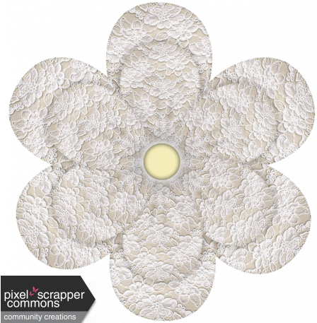 Sew Loved Flower - Vintage Floral Lace Shower Curtain (456x456), Png Download