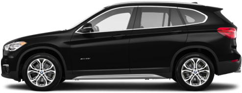Jet Black Jet Black Jet Black - Black Bmw X1 2016 (500x256), Png Download