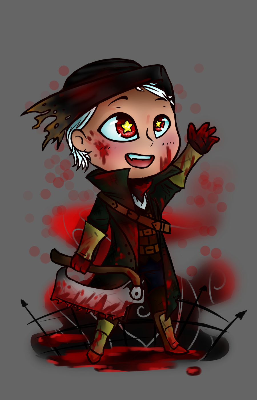 Chibi Hunter From Bloodborne - Hunter Chibi Bloodborne (900x1400), Png Download