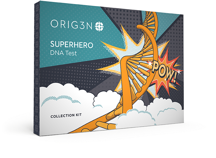 Superhero - Orig3n Dna Test - Superhero Test Kit (738x684), Png Download