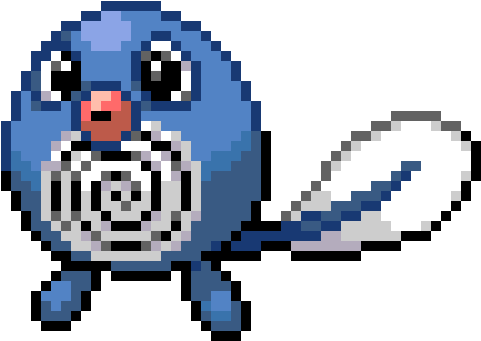 Poliwag - Poliwag Pixel Art (600x490), Png Download