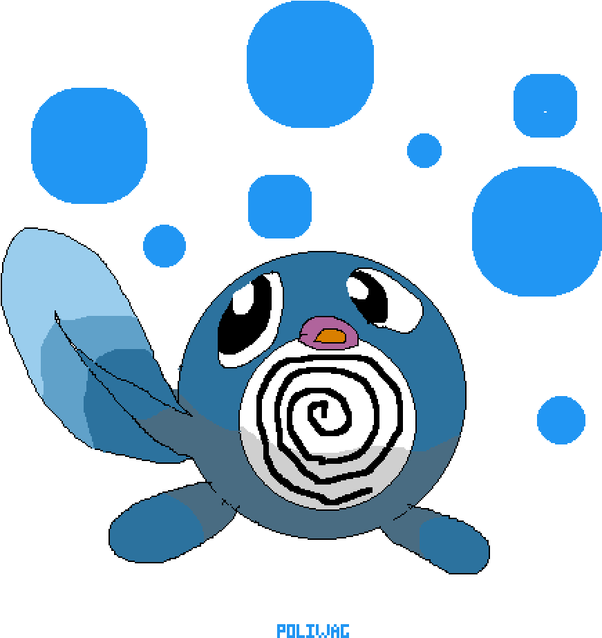 Pokemon Poliwag - Circle (1000x1000), Png Download
