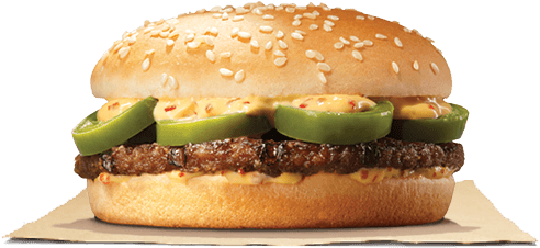 Clipart Free Stock Cheeseburger Transparent Chili - Burger King Chili Cheeseburger (500x540), Png Download