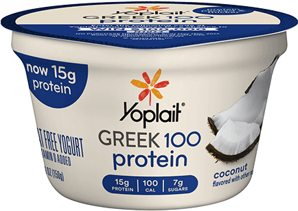 Coconu - Coconut - Yoplait Greek Yogurt (433x433), Png Download