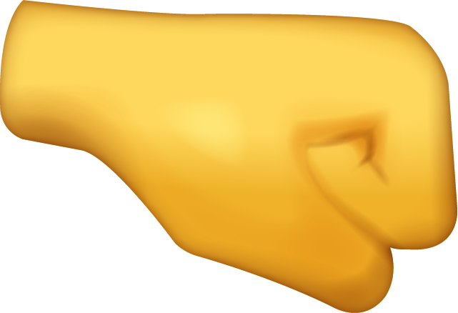 Download Ai File - Transparent Background Fist Emoji (641x438), Png Download