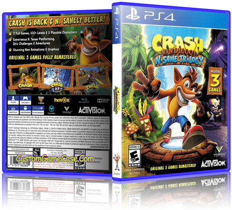 Crash Bandicoot N-sane Trilogy - Ps4 Crash Bandicoot N-sane Trilogy (500x428), Png Download